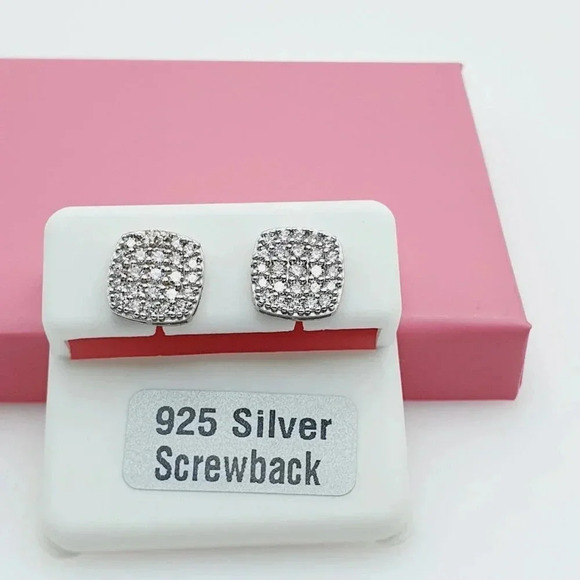 "925 Sterling Silver Cubic Zirconia Earrings, U19254585 - Picture 11 of 12